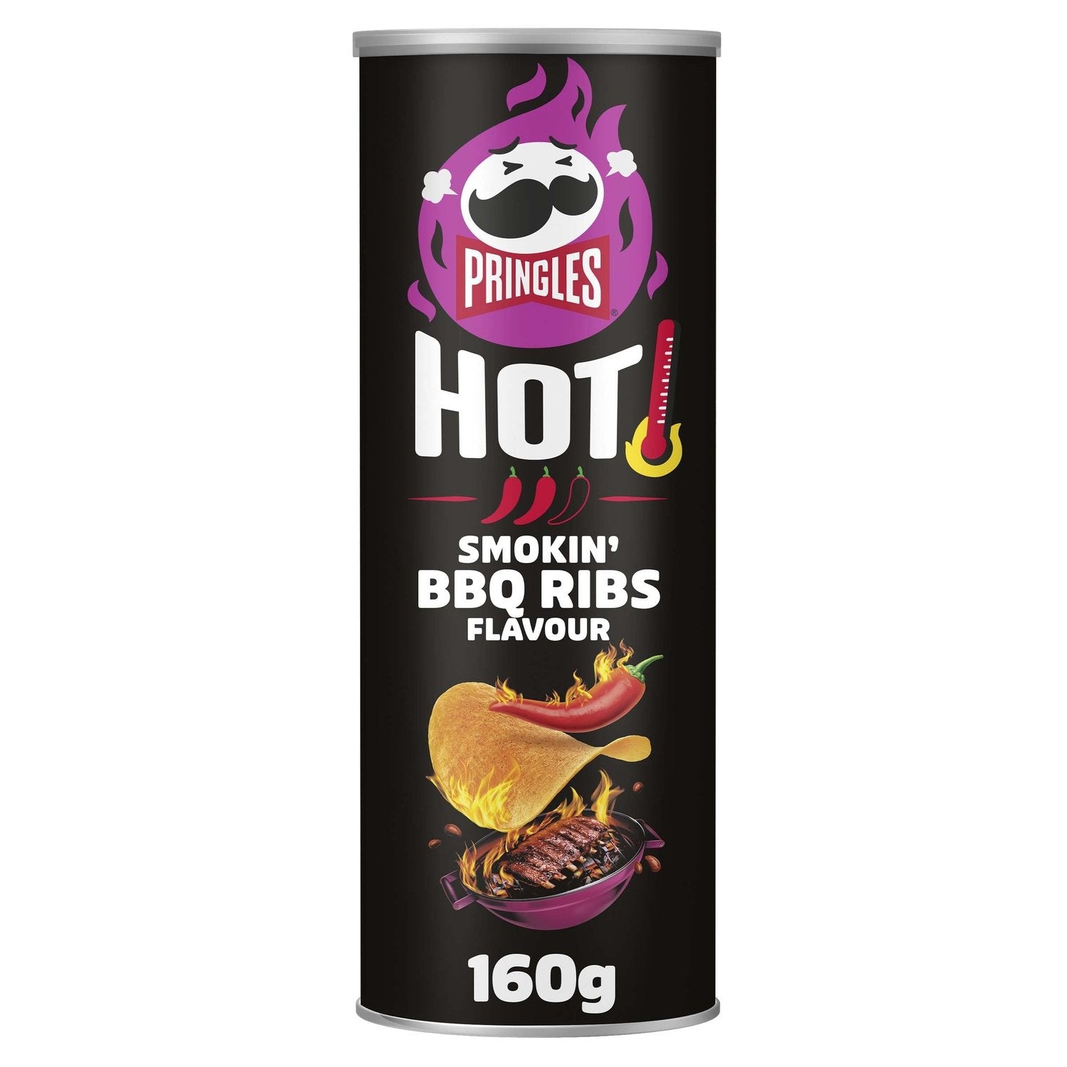 Chips Tuiles Hot Barbecue PRINGLES la boite de 160g