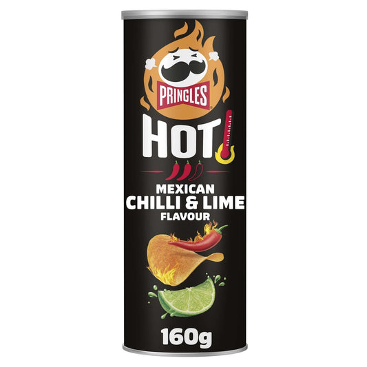 Chips Tuiles Hot Mexican Chili et Lime PRINGLES la boite de 160g
