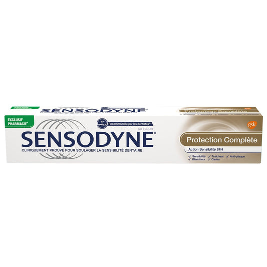 Dentifrice Protection Complète Soulage la Sensibilité et Protège Dents et Gencives SENSODYNE le tube de 75mL