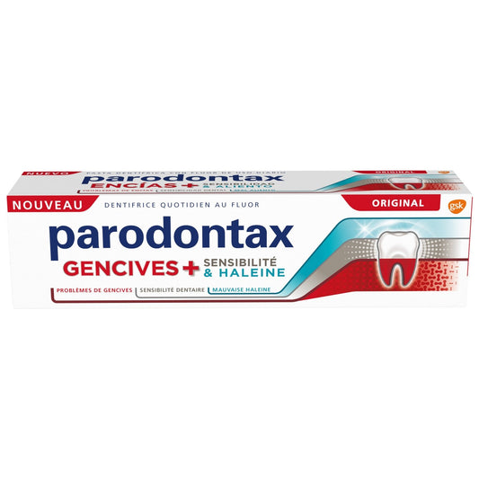 Dentifrice Quotidien au Fluor Gencives + Sensibilité & Haleine Fraîche Original PARODONTAX