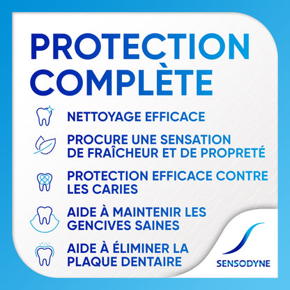 Sensodyne Sensitivity Protection Toothpaste + Strong Teeth &amp; Healthy Gums Whitening Care with Natural Charcoal