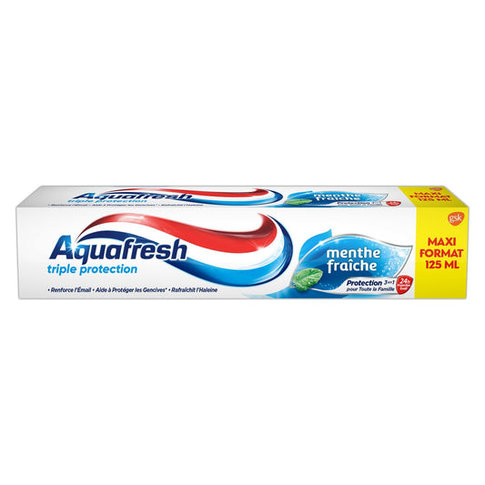 Dentifrice Triple Action Menthe Fraîche AQUAFRESH le tube de 125mL