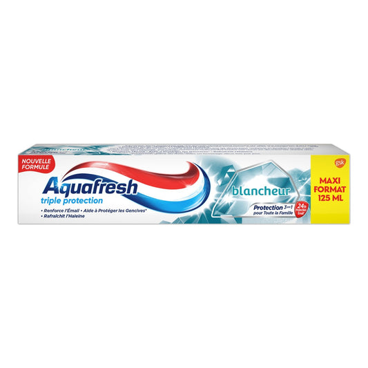 Dentifrice Blancheur Triple Action AQUAFRESH le tube de 125mL