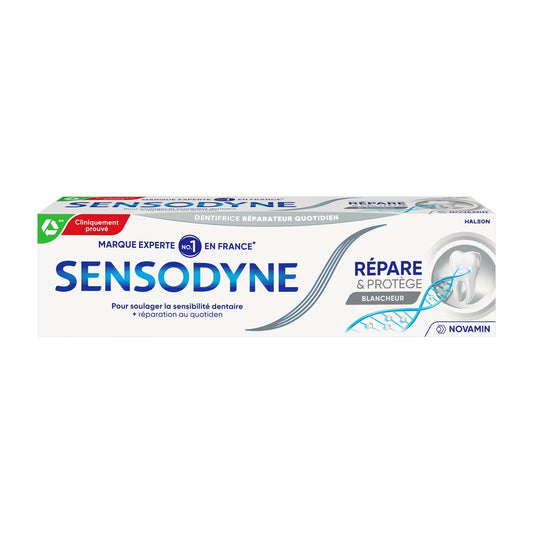 Dentifrice Réparateur Protecteur Blancheur Novamin SENSODYNE le tube de 75mL