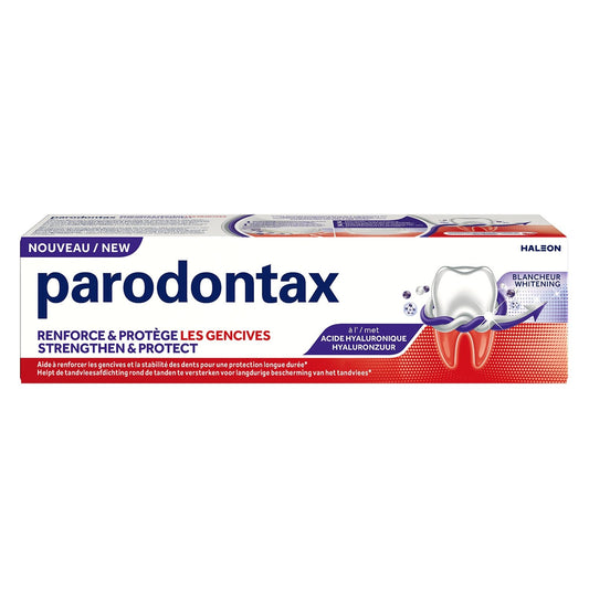 Dentifrice Renforce & Protège les Gencives  Blancheur PARODONTAX le tube de 75mL