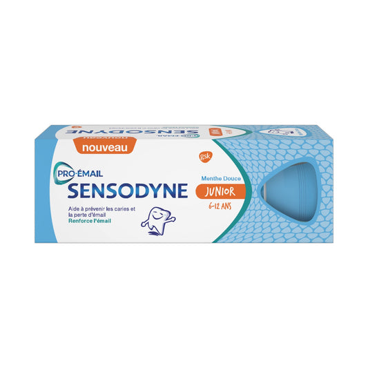 Sensodyne Junior Mild Mint Toothpaste Strengthens Enamel 6-12 Years