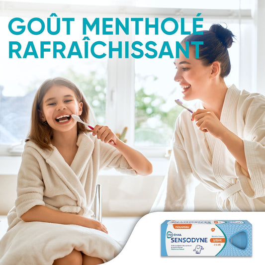 Sensodyne Junior Mild Mint Toothpaste Strengthens Enamel 6-12 Years