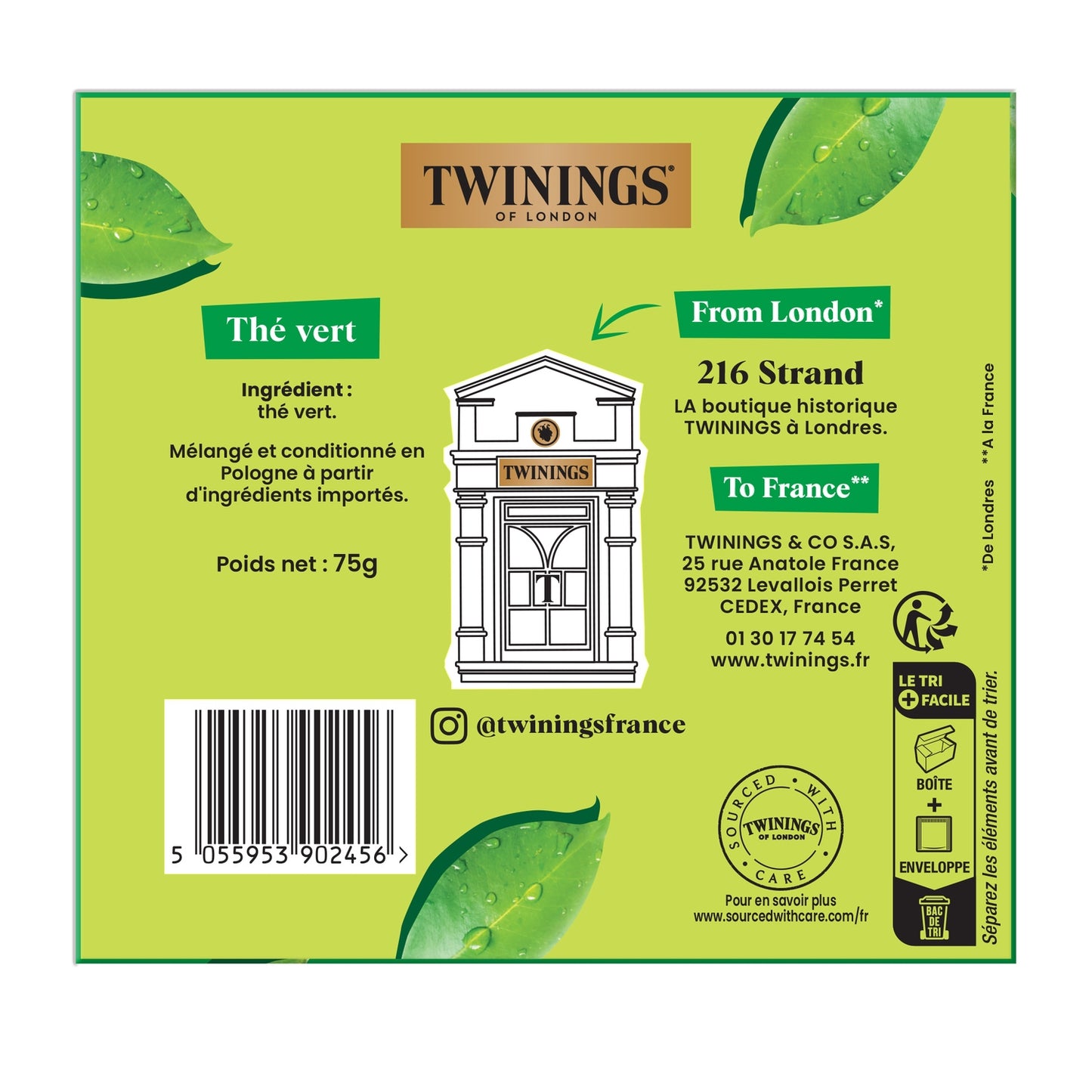 Thé Vert Nature TWININGS 