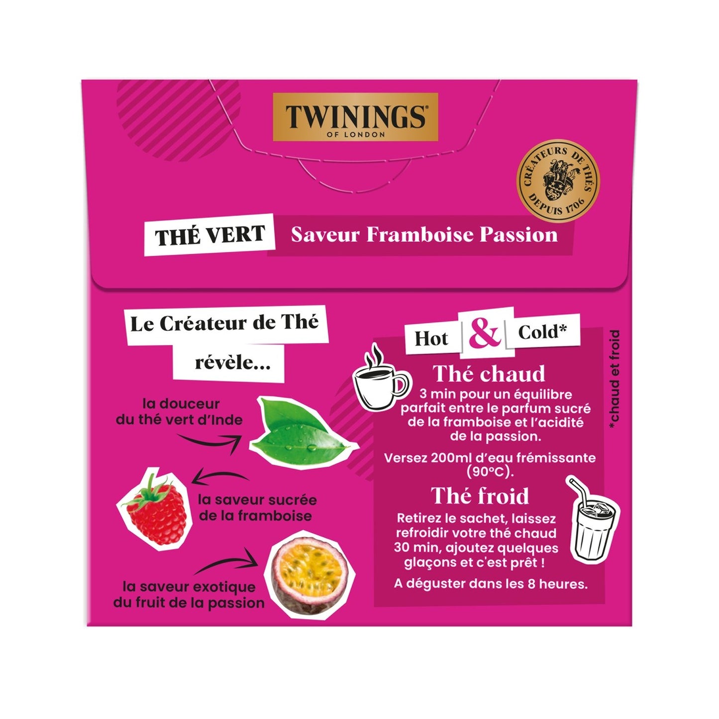 TWININGS Raspberry Passion Green Tea