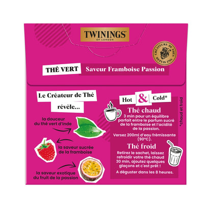 TWININGS Raspberry Passion Green Tea