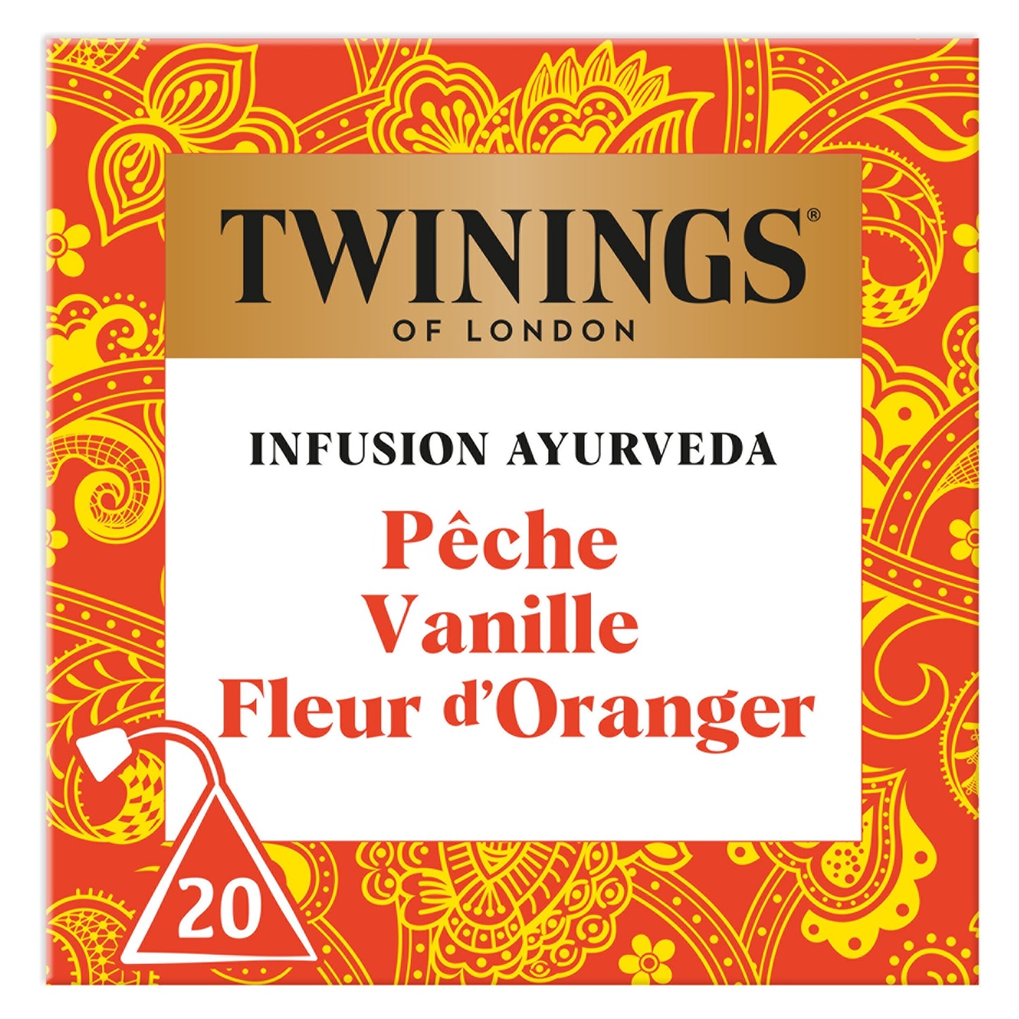 Infusion Fleur d'Oranger Pêche Vanille TWININGS 