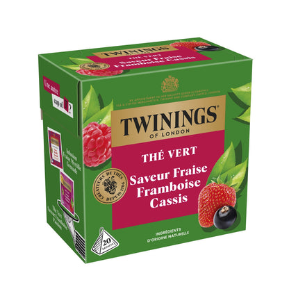 Thé Vert fraise framboise cassis TWININGS 