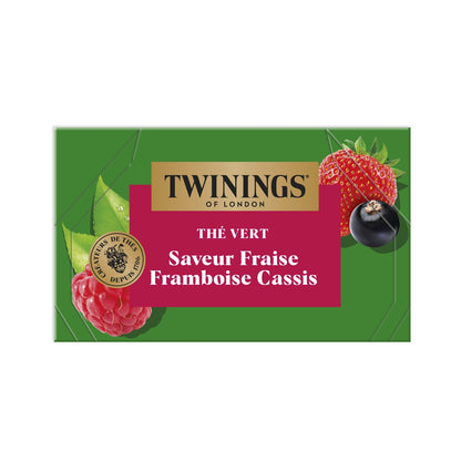 Thé Vert fraise framboise cassis TWININGS 