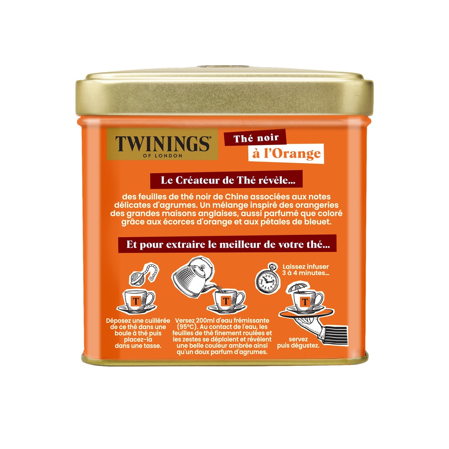 Thé Noir à l'Orange TWININGS 