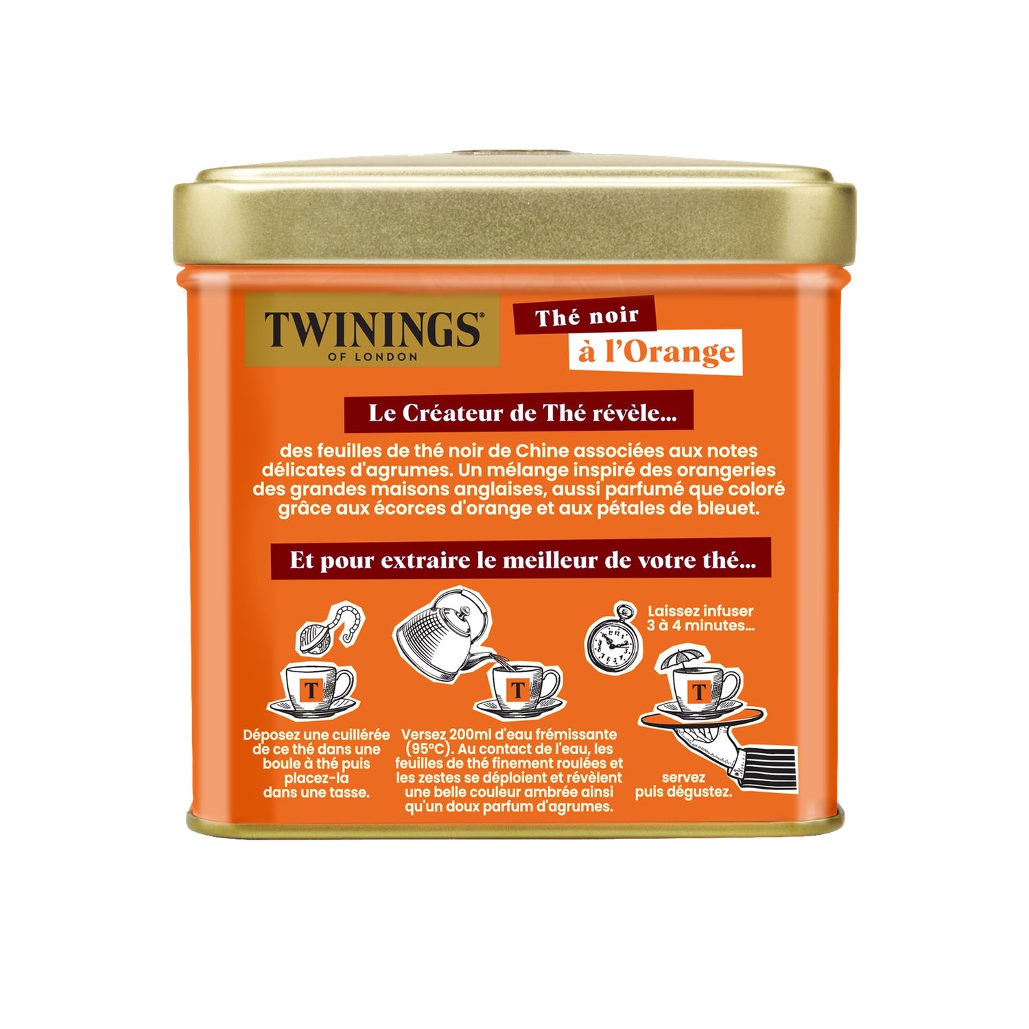 Thé Noir à l'Orange TWININGS 