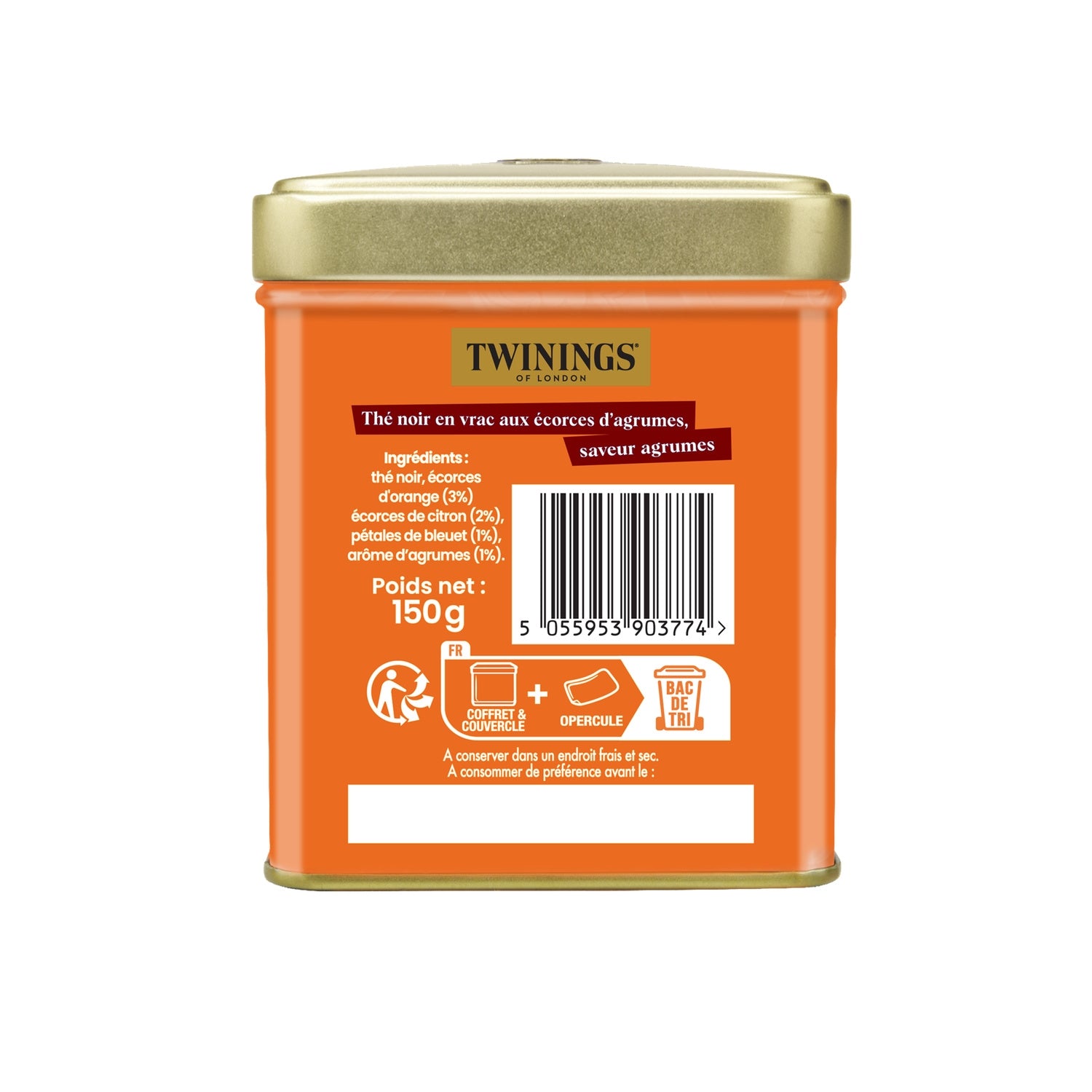 Thé Noir à l'Orange TWININGS 