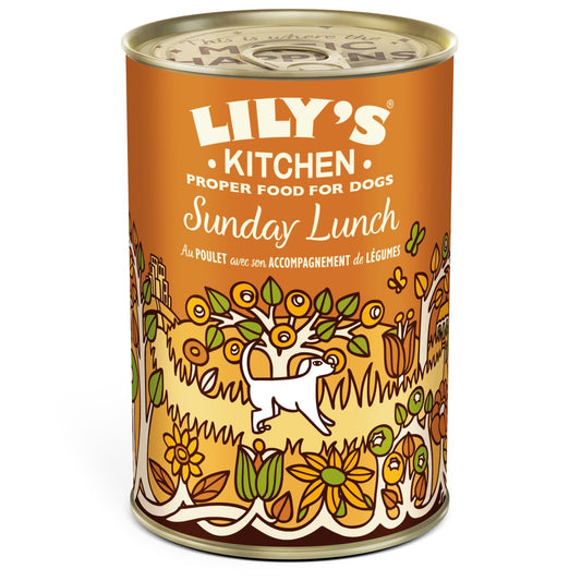 Pâtée pour Chien Poulet Légumes LILY'S KITCHEN le paquet de 400g