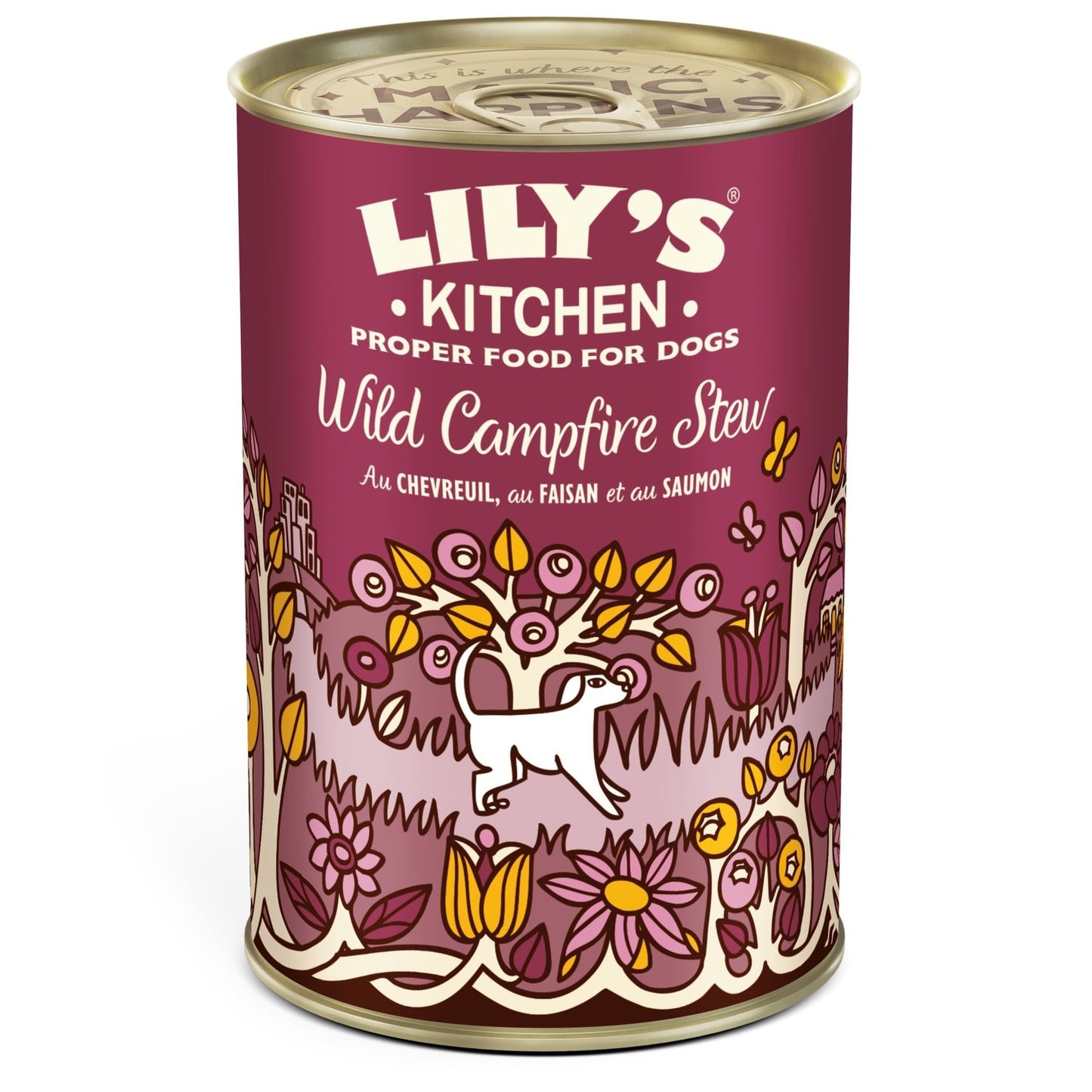 Pâtée pour Chien Chevreuil Faisan Saumon LILY'S KITCHEN la boite de 400g