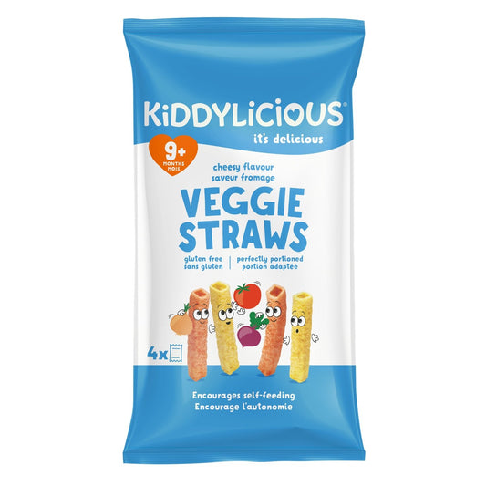 Biscuits Bébé Dès 9 Mois Saveur Fromage Veggie Straws KIDDYLICIOUS le paquet de 48g