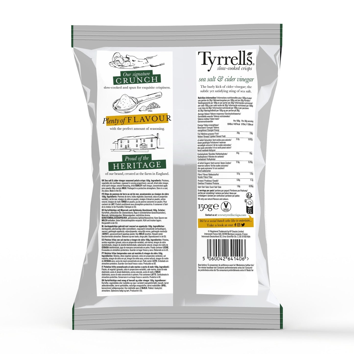 Chips Sel de Mer et Vinaigre de Cidre TYRRELL'S