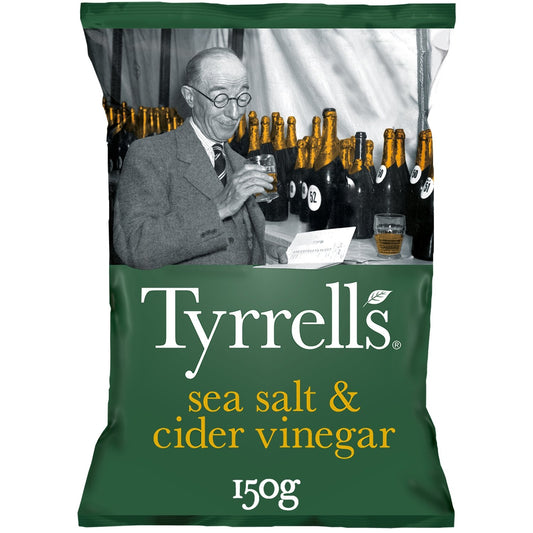 Chips Sel de Mer et Vinaigre de Cidre TYRRELL'S le sachet de 150g