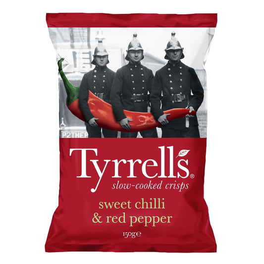 Chips Piment Doux et Poivron TYRRELL'S le sachet de 150g