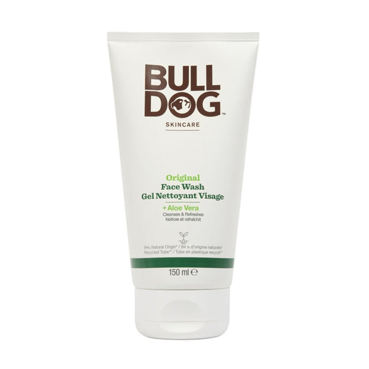 Gel Nettoyant Visage Homme Aloe Vera Original BULLDOG le tube de 150Ml