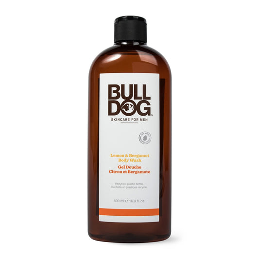 Gel Douche Homme Corps Parfum Naturel Citron Bergamote BULLDOG le flacon de 500mL