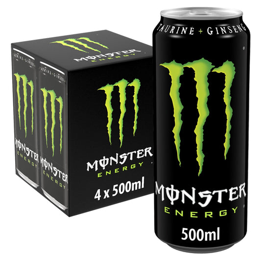Boisson Énergisante MONSTER le pack de 4 canettes de 50cL