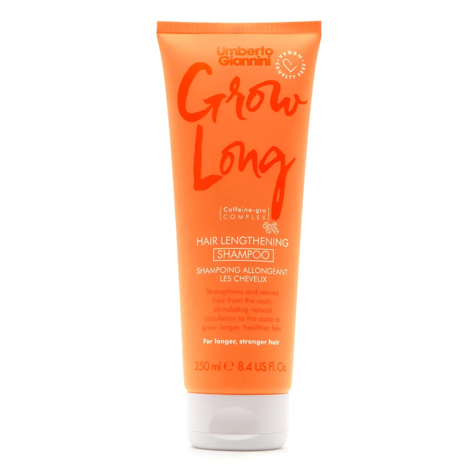 Shampoing Stimulant pour Cheveux longs Grow Long Caféine UMBERTO GIANNINI 
