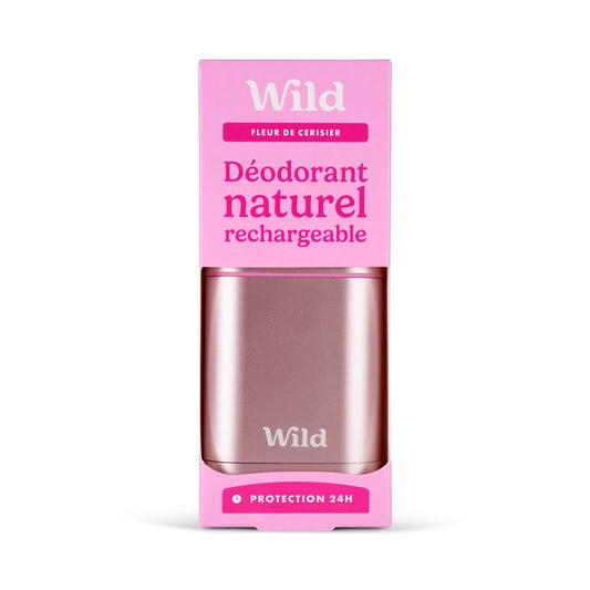 Déodorant Stick Naturel Rechargeable Fleur de Cerisier WILD le flacon de 40g