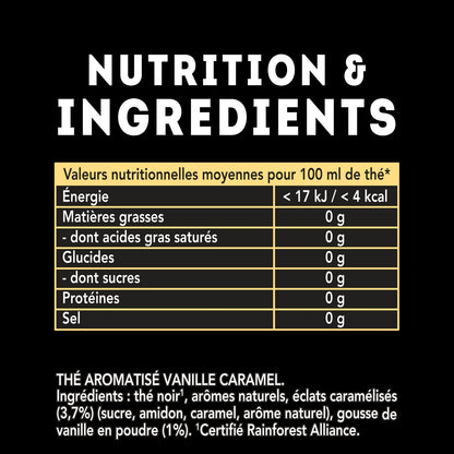 Thé Noir Caramel Vanille Madagascar LIPTON 