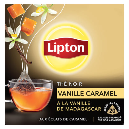 Thé Noir Caramel Vanille Madagascar LIPTON 