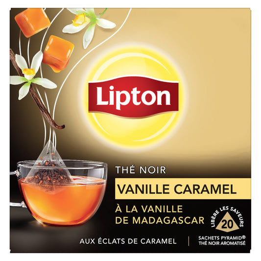 Thé Noir Caramel Vanille Madagascar LIPTON 
