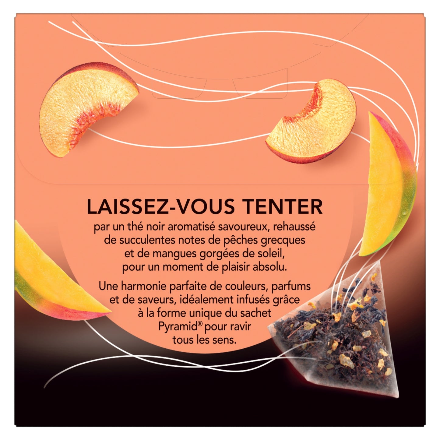 Thé Noir Pêche Mangue LIPTON 