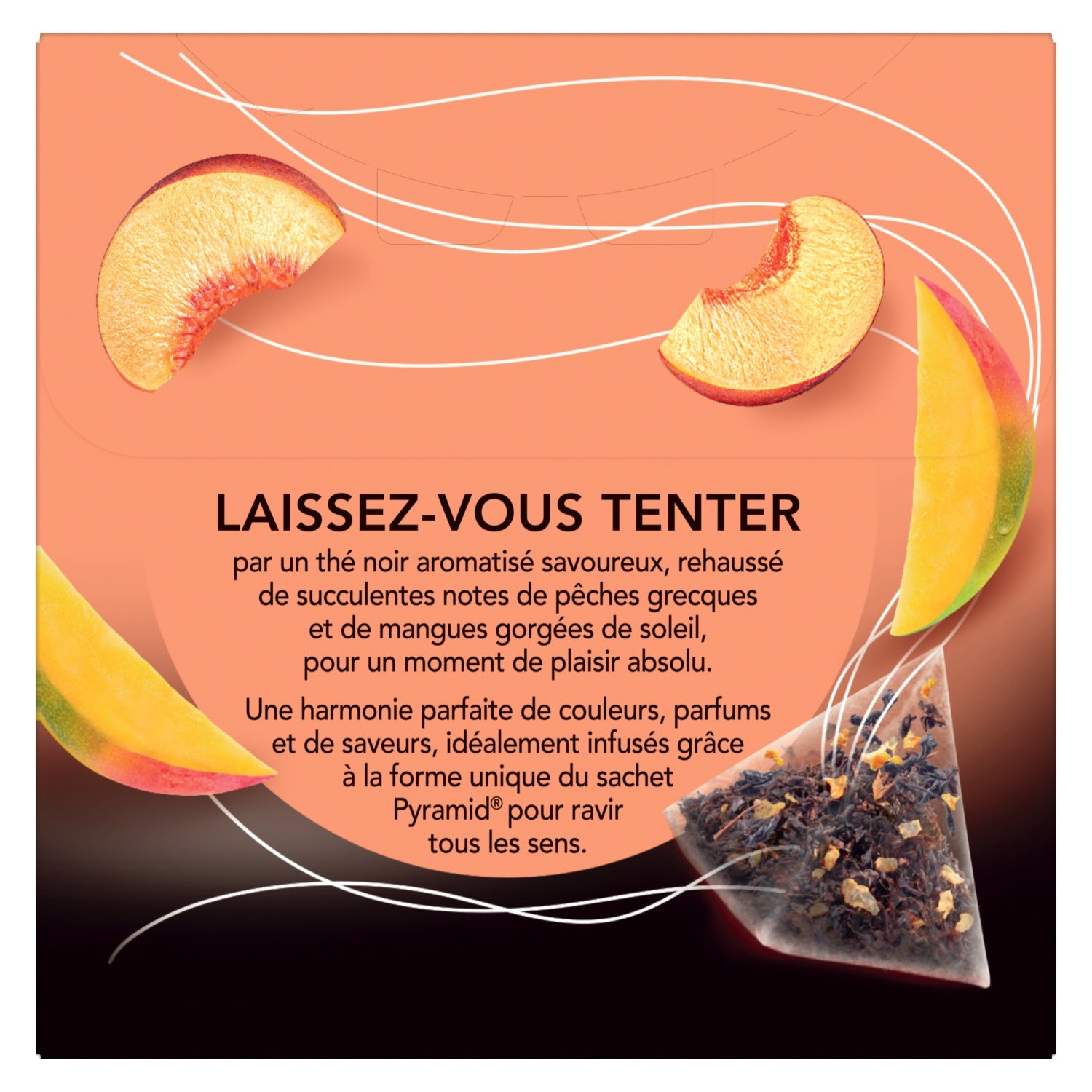 Thé Noir Pêche Mangue LIPTON 