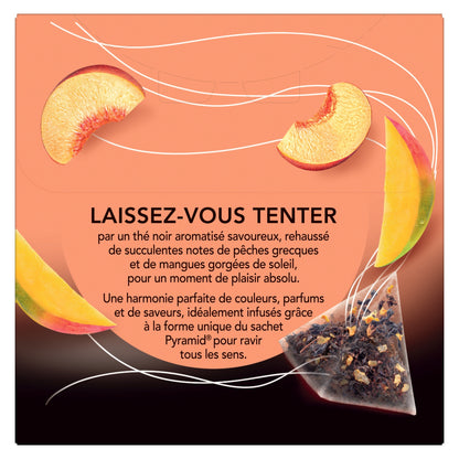 Thé Noir Pêche Mangue LIPTON 