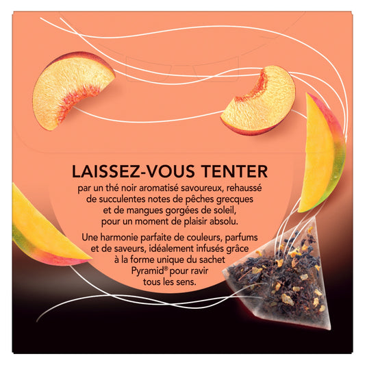Thé Noir Pêche Mangue LIPTON 