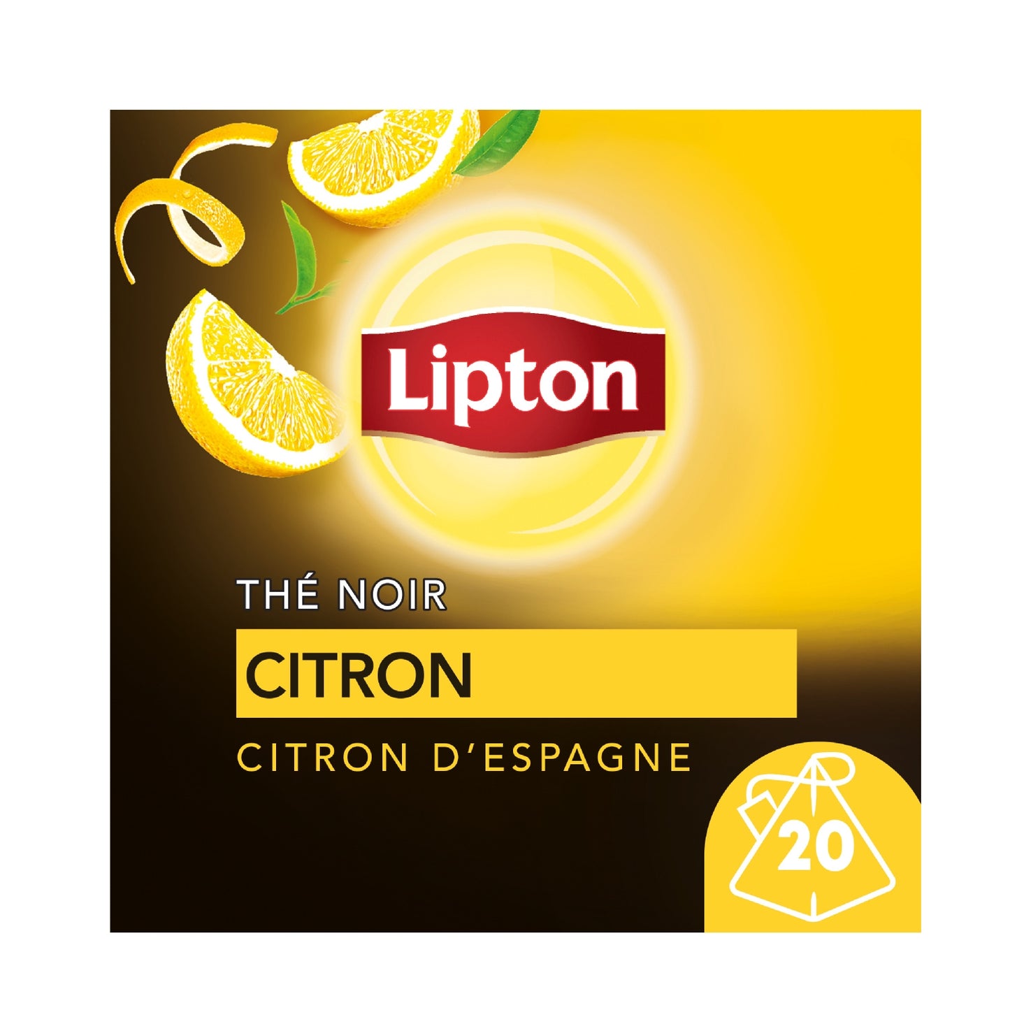 Thé Noir Citron Espagne LIPTON 
