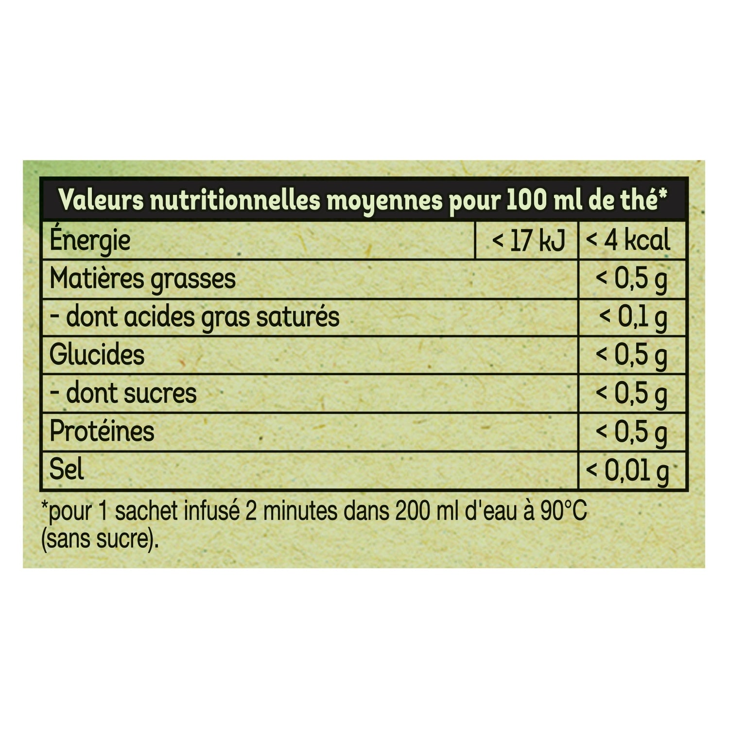 Thé Vert Nature Bio LIPTON 