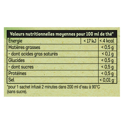 Thé Vert Nature Bio LIPTON 