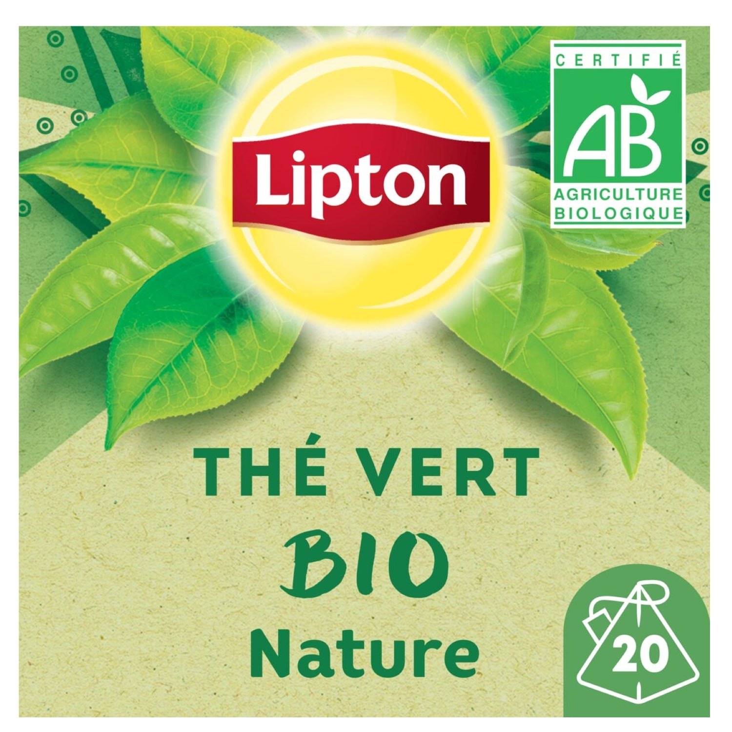 Thé Vert Nature Bio LIPTON 