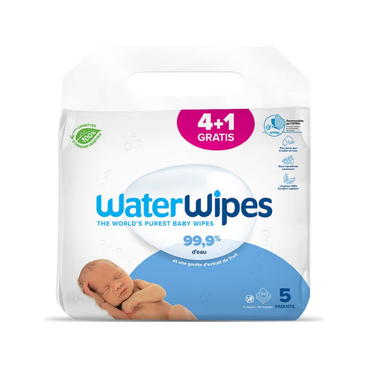 Lingettes Bébé A l'Eau Purifiée Peaux Sensibles WATERWIPES le paquet