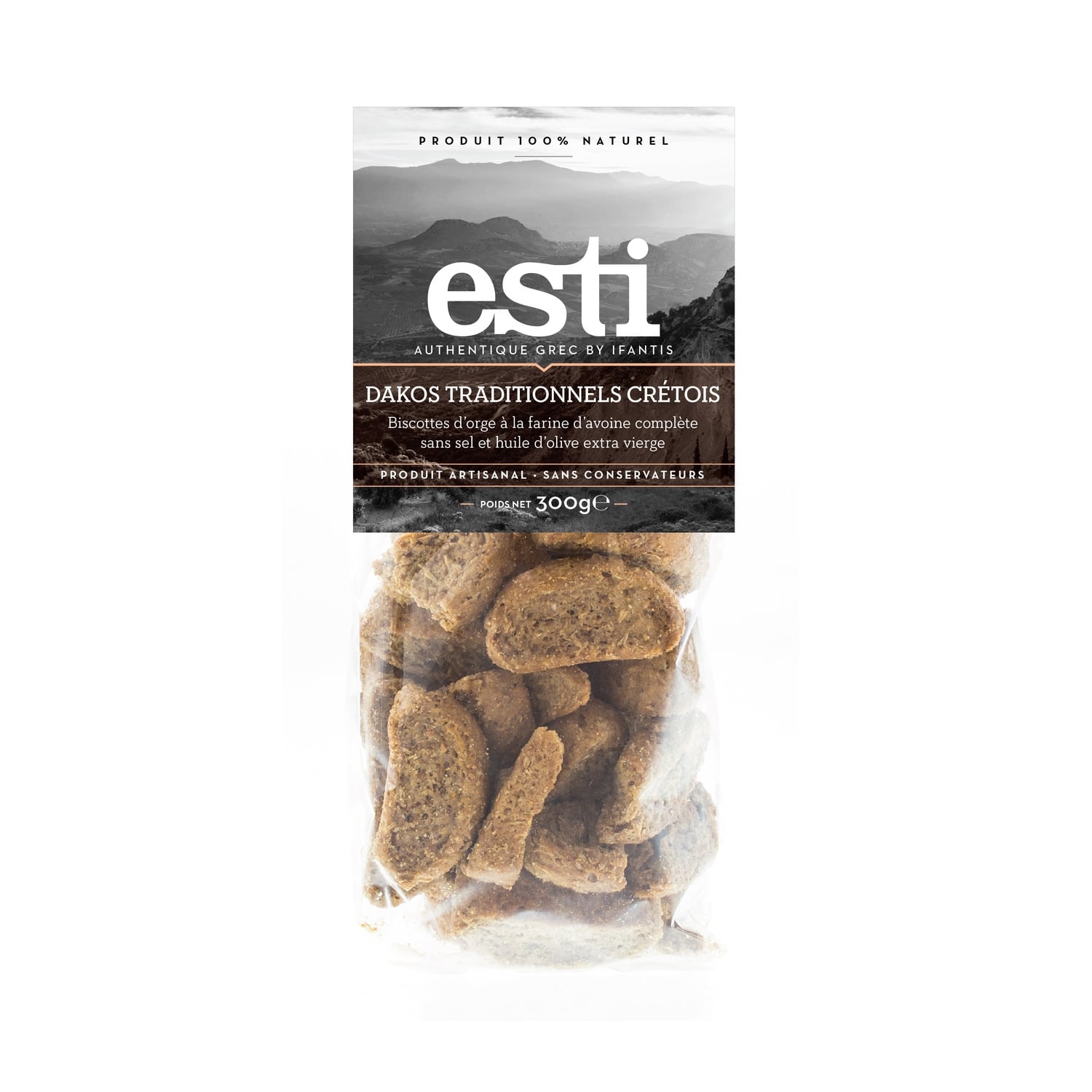 Biscottes d'orge à la farine d'avoine Complète ESTI 