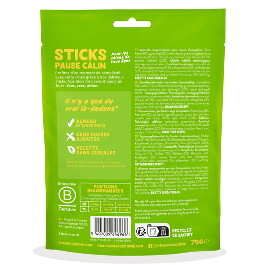 Friandises pour Chien Adulte Agneau Dinde Edgar & COOPER