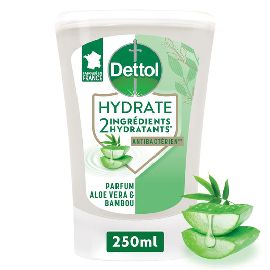 Savon Liquide Recharge Mains Aloe Vera Action Anti-Bactérienne DETTOL la recharge de 250mL
