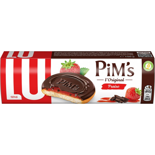 Pim's LU Strawberry and Chocolate Coated Sponge Cakes