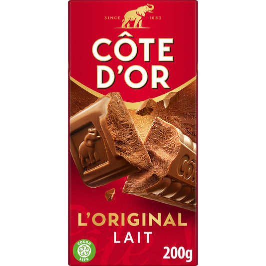 Tablette de Chocolat Lait l'Original COTE D'OR La tablette de 200 g