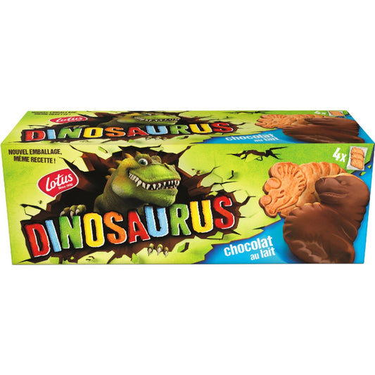 Biscuits Nappés Original Chocolat au Lait LOTUS DINOSAURUS le paquet 225g