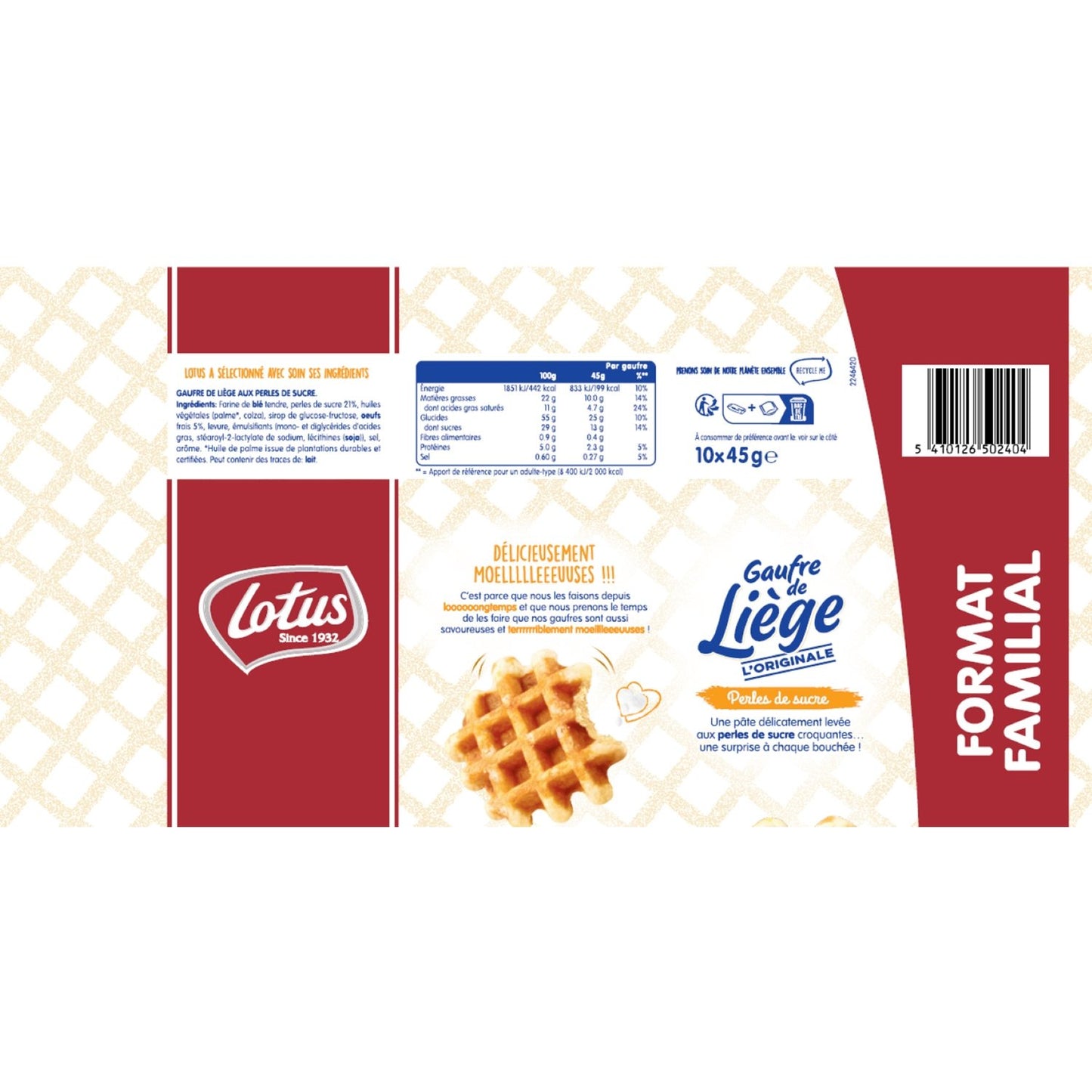 Liège Waffles with LOTUS Sugar Pearls